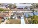 Aerial view showing home, pool, and surrounding houses at 4024 Jib Sail Ct, New Port Richey, FL 34652