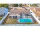 House with a large backyard pool at 4024 Jib Sail Ct, New Port Richey, FL 34652