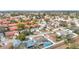 Aerial view of a residential neighborhood with houses and lush greenery at 4024 Jib Sail Ct, New Port Richey, FL 34652