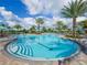 Large resort-style pool with multiple lap lanes at 5208 Savino Cir, Palmetto, FL 34221
