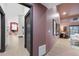 Hallway view of living spaces with modern decor and stylish finishes at 5809 Cruiser Way, Tampa, FL 33615