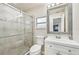 Bathroom with shower, toilet and vanity at 5915 29Th Avenue E Dr, Bradenton, FL 34208