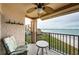 Private balcony overlooking the beach and ocean at 6051 Sun Blvd # 207, St Petersburg, FL 33715