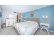 Main bedroom with a wicker bed frame and light walls at 6051 Sun Blvd # 207, St Petersburg, FL 33715