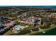 Aerial view highlighting community pool and private dock at 6218 Palma Del Mar S Blvd # 208, St Petersburg, FL 33715