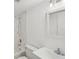 Clean bathroom with white vanity and marble tile at 1799 N Highland Ave # 136, Clearwater, FL 33755