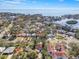 Aerial view of property and surrounding neighborhood at 215 Snell Isle Ne Blvd, St Petersburg, FL 33704