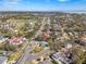 Aerial view showing home's location and nearby golf course at 215 Snell Isle Ne Blvd, St Petersburg, FL 33704