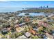 Aerial view showing home location, desirable neighborhood, and waterfront access at 215 Snell Isle Ne Blvd, St Petersburg, FL 33704