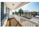 Relaxing covered balcony providing scenic views of the surrounding community at 2930 Swan Cir, Dunedin, FL 34698