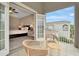Balcony with view of bedroom and neighborhood at 29762 Chapel Chase Dr, Wesley Chapel, FL 33545