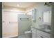 Updated bathroom with walk-in shower and granite vanity at 317 Green Manor Dr # 38 B, Sun City Center, FL 33573