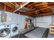 Attached garage with washer and dryer at 3628 Holiday Lake Dr, Holiday, FL 34691