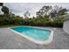 Inviting rectangular pool surrounded by a gray paver patio at 414 S Shore Crest Dr, Tampa, FL 33609