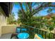 Private balcony with seating area, offering a relaxing outdoor space at 4215 E Bay Dr # 1105C, Clearwater, FL 33764