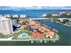 Aerial view of waterfront condo community at 4720 Brittany S Dr # 140, St Petersburg, FL 33715