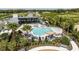 Resort-style pool with spacious deck and covered cabana at 5029 124Th E Ave, Parrish, FL 34219