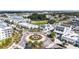 Aerial view of community with circular street and shops at 5120 Marina Way # 2208, Tampa, FL 33611