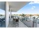 Balcony with patio furniture and beautiful waterfront views at 5120 Marina Way # 2208, Tampa, FL 33611