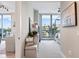 Bright bedroom with water views and a comfortable bed at 5120 Marina Way # 2208, Tampa, FL 33611