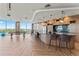 Community room with kitchen, pool table, and water views at 5120 Marina Way # 2208, Tampa, FL 33611