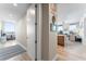 Hallway with views into living room and bedroom at 5120 Marina Way # 2208, Tampa, FL 33611