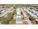 Aerial view showing home's location in a mobile home community at 5234 Yellow Pine N St, St Petersburg, FL 33709