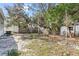 Large backyard with mature trees and a chain link fence at 5234 Yellow Pine N St, St Petersburg, FL 33709