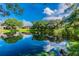 Peaceful lakefront property with beautiful reflections at 775 Rolling Hills Dr, Palm Harbor, FL 34683