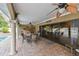 Outdoor patio with pool, seating area, and bar at 775 Rolling Hills Dr, Palm Harbor, FL 34683