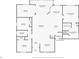 First floor floorplan including the primary suite, living, dining, and three additional bedrooms at 816 Leeward Rd, Venice, FL 34293