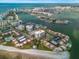 Stunning aerial of waterfront community near marina and bridge at 851 Bayway Blvd # 201, Clearwater, FL 33767