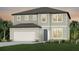 Two-story house with a neutral color scheme and a three-car garage at 9822 Crescent Moon Dr, Riverview, FL 33578