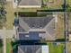 Overhead view of house highlighting the roofline and solar panels at 11536 Tangle Stone Dr, Gibsonton, FL 33534