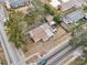 Aerial view showing house and street location at 1424 E Bougainvillea Ave, Tampa, FL 33612