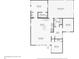 Floor plan showing a living room, kitchen, and three bedrooms at 1424 E Bougainvillea Ave, Tampa, FL 33612