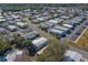 Aerial view of mobile home community with street layout at 148 Gull Aire Blvd, Oldsmar, FL 34677