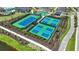 Well-maintained tennis and pickleball courts at 1912 Longliner Loop, Wesley Chapel, FL 33543