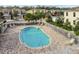 Community pool with plenty of lounge chairs at 1950 Marlington Way, Clearwater, FL 33763