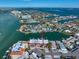 Aerial view of waterfront property and town at 224 Skiff Pt # 224, Clearwater Beach, FL 33767