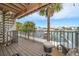 Private balcony overlooking the canal, with water views at 224 Skiff Pt # 224, Clearwater Beach, FL 33767