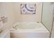 Relaxing bathtub perfect for soaking after a long day at 2577 Estancia Blvd, Clearwater, FL 33761