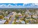 Aerial view highlighting a home's location on a residential street at 2901 Forestwood Dr, Seffner, FL 33584