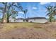 Landscaped backyard with large trees at 2901 Forestwood Dr, Seffner, FL 33584