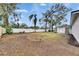 Large backyard with a privacy fence at 2901 Forestwood Dr, Seffner, FL 33584