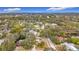 Aerial view of neighborhood and surrounding landscape at 3005 Enisglen Dr, Palm Harbor, FL 34683