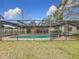 Screened-in pool and patio, perfect for relaxing at 3005 Enisglen Dr, Palm Harbor, FL 34683