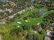 Aerial view of golf course and neighborhood at 3147 Hyde Park Dr, Clearwater, FL 33761