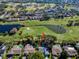 Aerial view showcasing home location in golf course community at 3147 Hyde Park Dr, Clearwater, FL 33761