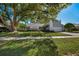 House exterior showcasing a spacious lawn and mature trees at 3147 Hyde Park Dr, Clearwater, FL 33761